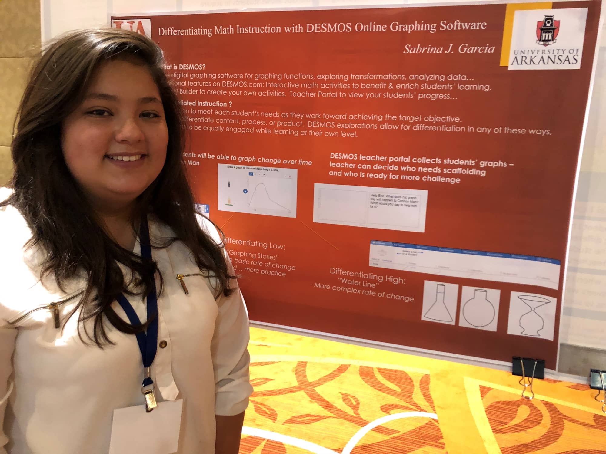 Sabrina J. Garcia presents at a conference